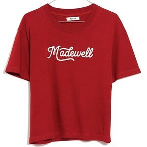 Madewell Logo Rusted Orange T Shirt